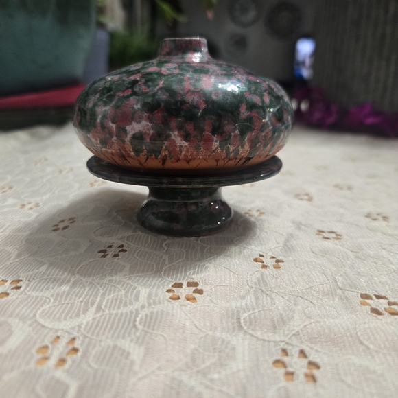 Other - Artistic Pink and Green Ceramic Bowl
